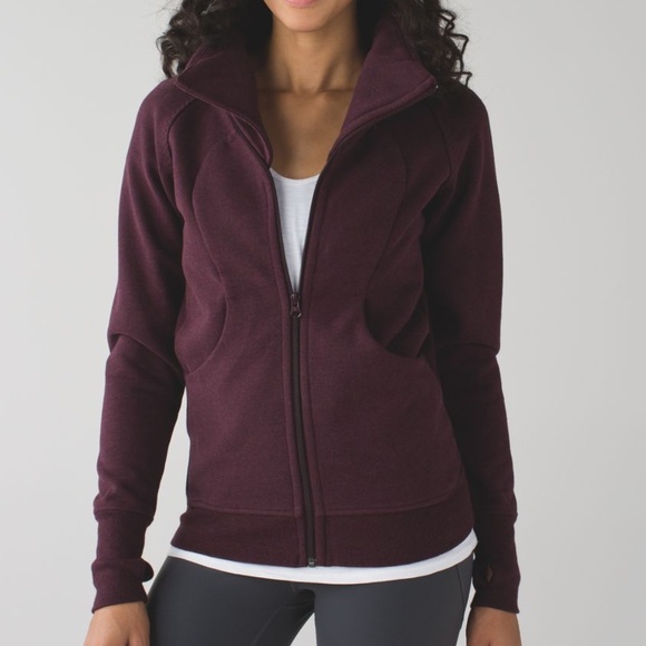 Lululemon Cozy Cuddle Up Jacket - Heathered Bordeaux Drama - Picture 1 of 9